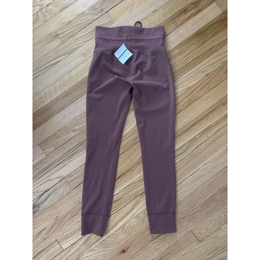 Vuori Womens XS High-Waisted Drawstring Leggings, new with tags, brown/plum - Picture 7 of 7